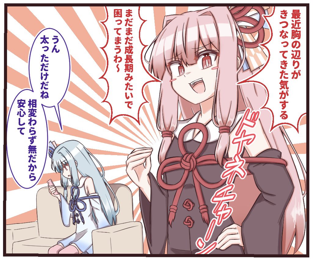 これはしれっと同じく姉の体型を完全把握している妹 