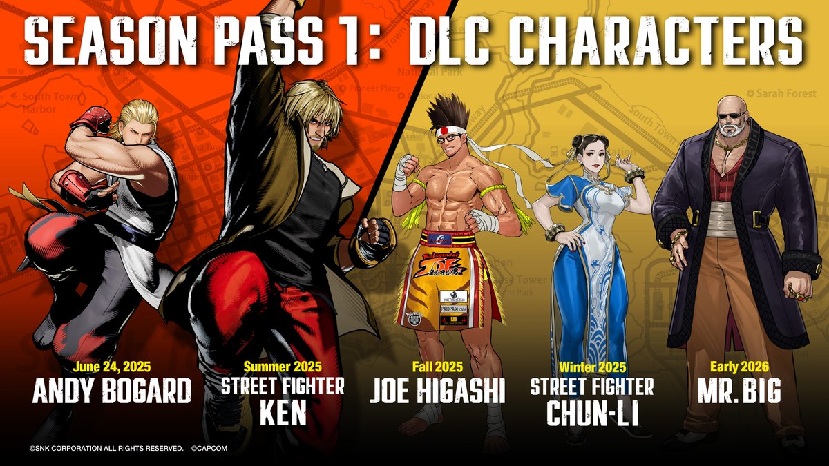 GAROU_PR's tweet image. 📢『ストリートファイター』シリーズの「ケン」、「春麗」などが楽しめるシーズンパス1がセットになった「餓狼伝説 City of the Wolves SPECIAL EDITION」を好評発売中!
🔻詳細はこちらから
snk-corp.co.jp/official/fatal…
#餓狼伝説 #CotW #餓狼伝説_ケン参戦