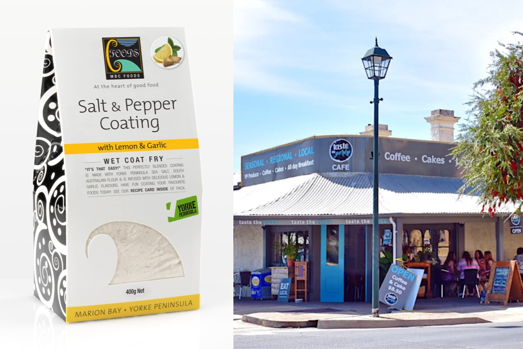 Taste The Yorke in Moonta showcases local produce and supports small businesses on the Yorke Peninsula. The café serves a daily menu featuring local specialties and house-made cakes. 🍰🧁

They also stock MBC Foods’ products, made using the finest Yorke Peninsula sea salt. 🍤