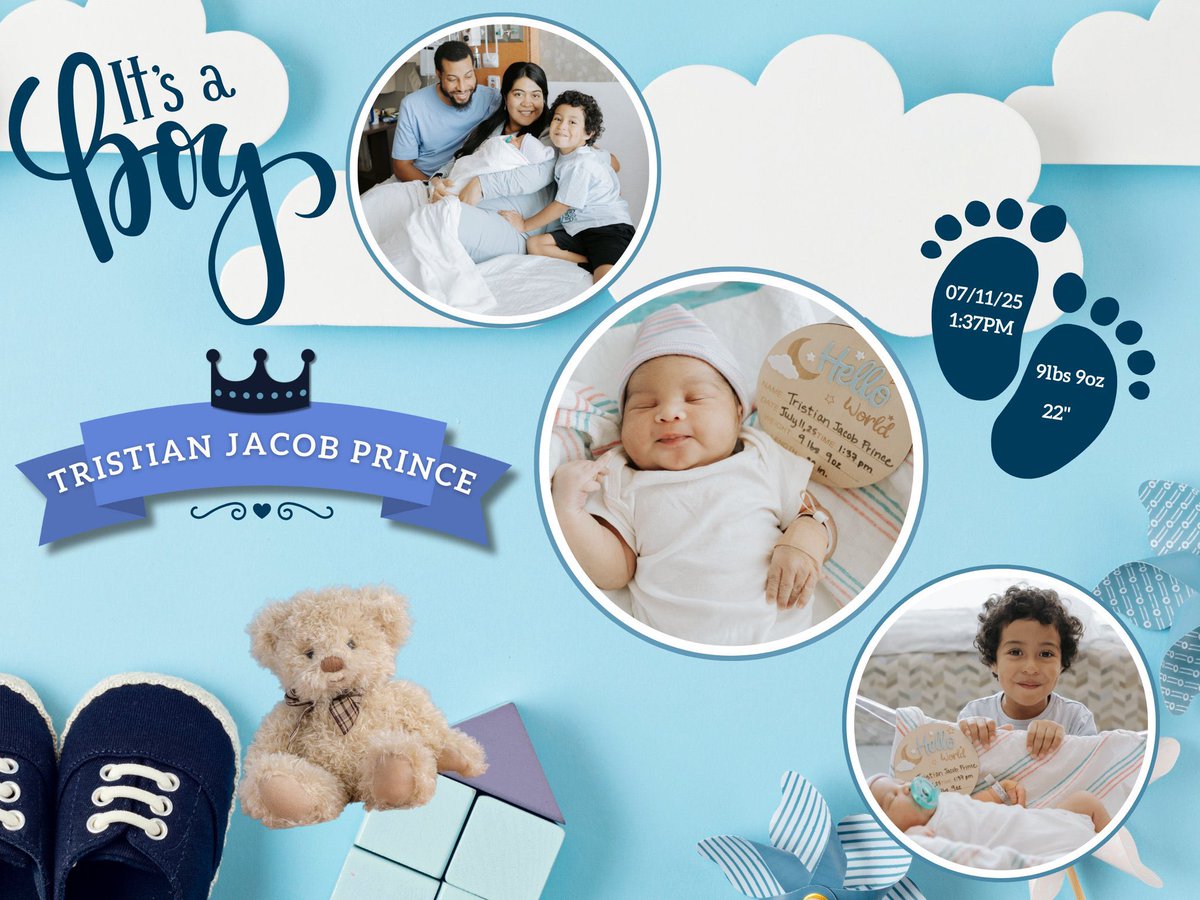 Charger Nation (@chargerschools) on Twitter photo Hear Ye, Hear Ye! A Royal Proclamation! Let the trumpets sound!
"Their Majesties, King and Queen Prince and Royal Big Brother, announce the arrival of their undeniably most charming bundle of royal joy – a magnificent baby boy!
Congratulations💙👑
<a href="/Mrs_APrince/">Alma Prince</a>
<a href="/CoachPrince16/">Sebastian Prince</a> Hear Ye, Hear Ye! A Royal Proclamation! Let the trumpets sound!
"Their Majesties, King and Queen Prince and Royal Big Brother, announce the arrival of their undeniably most charming bundle of royal joy – a magnificent baby boy!
Congratulations💙👑
<a href="/Mrs_APrince/">Alma Prince</a>
<a href="/CoachPrince16/">Sebastian Prince</a>