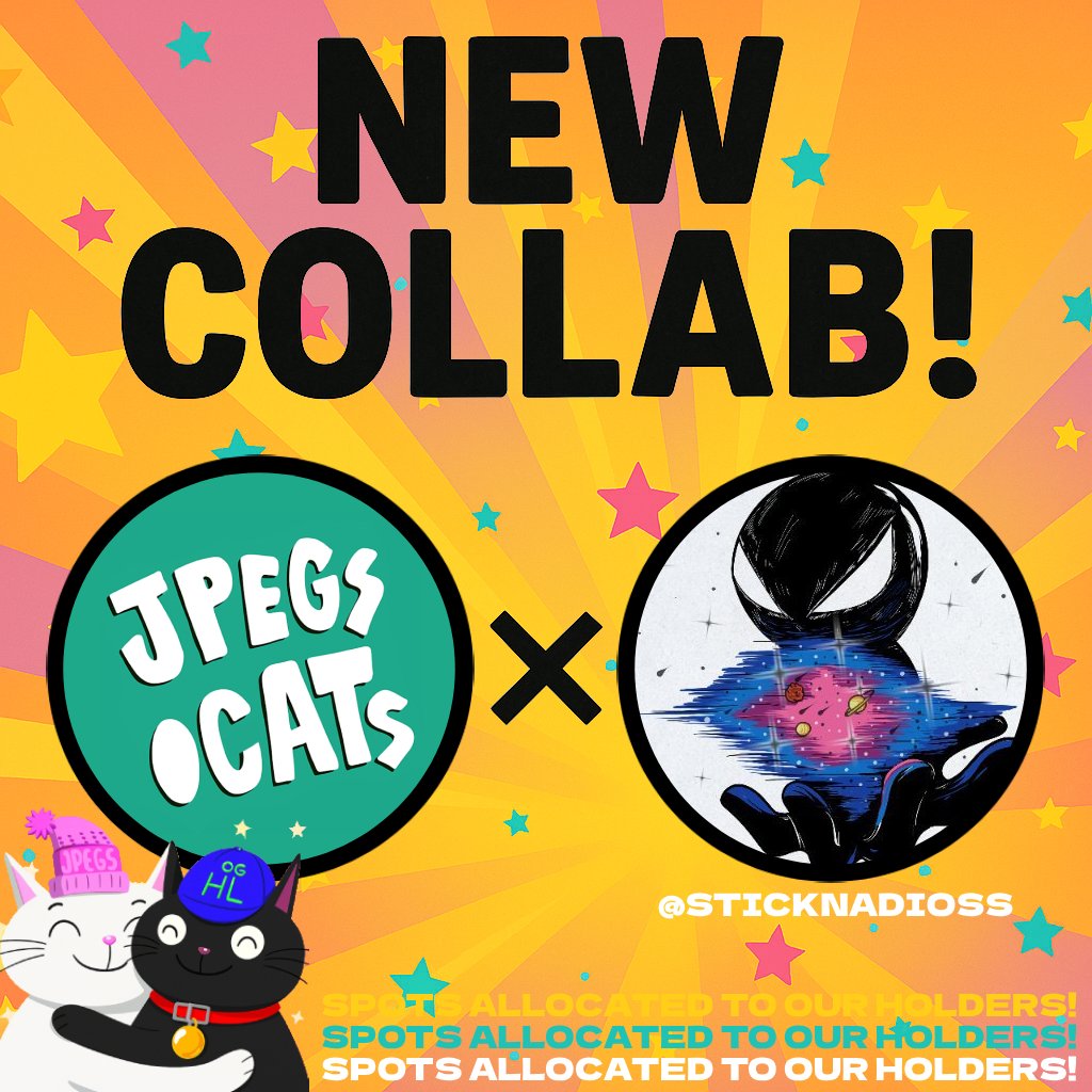 jpegs.cats (@jpegsdotcats) on Twitter photo NEW COLLAB! ๐ผ
jpegs.cats x <a href="/sticknadioss/">Sticknadios</a>
Giving out 3X GTD SPOTS on this post.
Like, RT and Drop your Hyper EVM address.
More spots allocated to our holders in the Cat Crib!
Join our Discord to participate in more! ๐ฝ NEW COLLAB! ๐ผ
jpegs.cats x <a href="/sticknadioss/">Sticknadios</a>
Giving out 3X GTD SPOTS on this post.
Like, RT and Drop your Hyper EVM address.
More spots allocated to our holders in the Cat Crib!
Join our Discord to participate in more! ๐ฝ