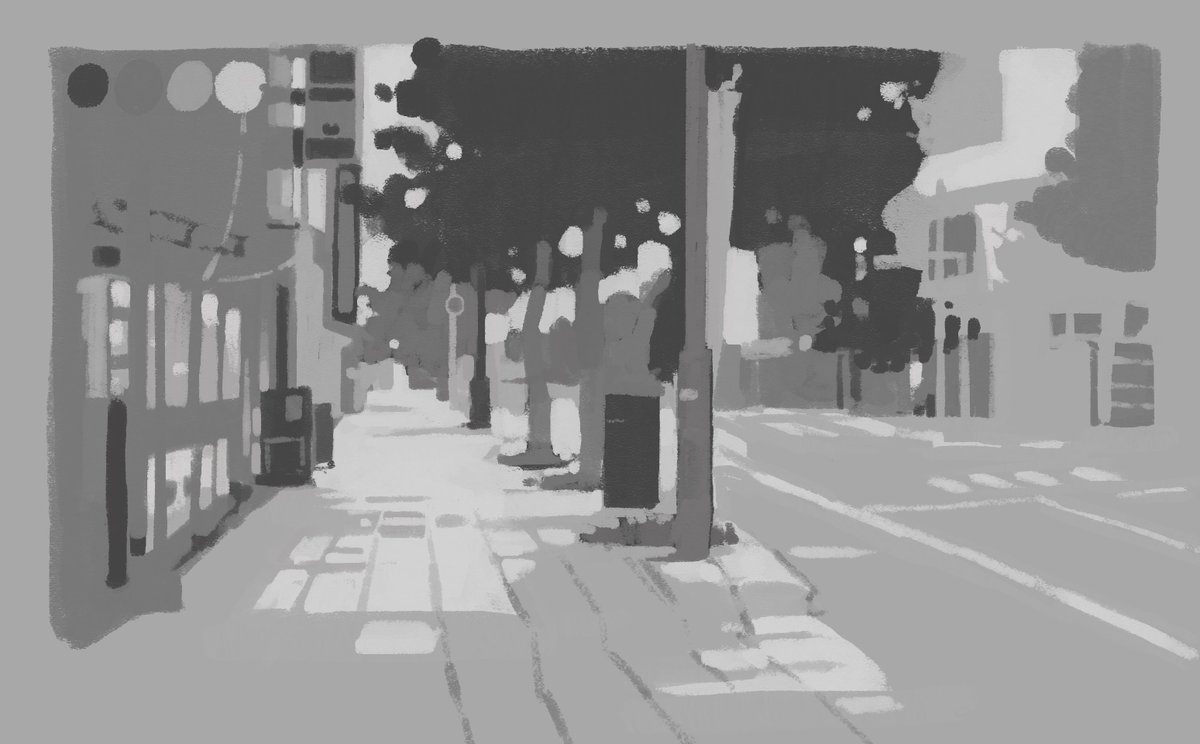 kubo_manami_'s tweet image. 街並みの練習
