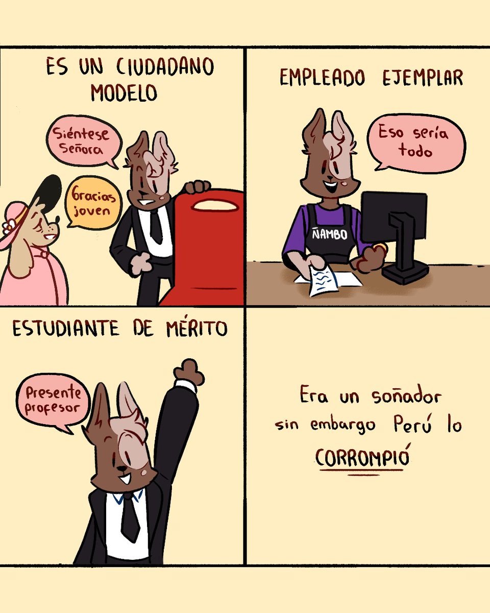 DogManFest's tweet photo. Están por conocer a la tercera mascota del Dogman Fest 🐾
Él es como tú o como yo, un joven sobreviviendo a la realidad peruana, enfrentándose a los estudios, el trabajo y al tráfico de Lima la gris...
JOTAAA🗣‼
🎨Arte: @Aleex_Ferr0
#dogmanfest #dogmanoc https://t.co/dFPGtx6Eyv