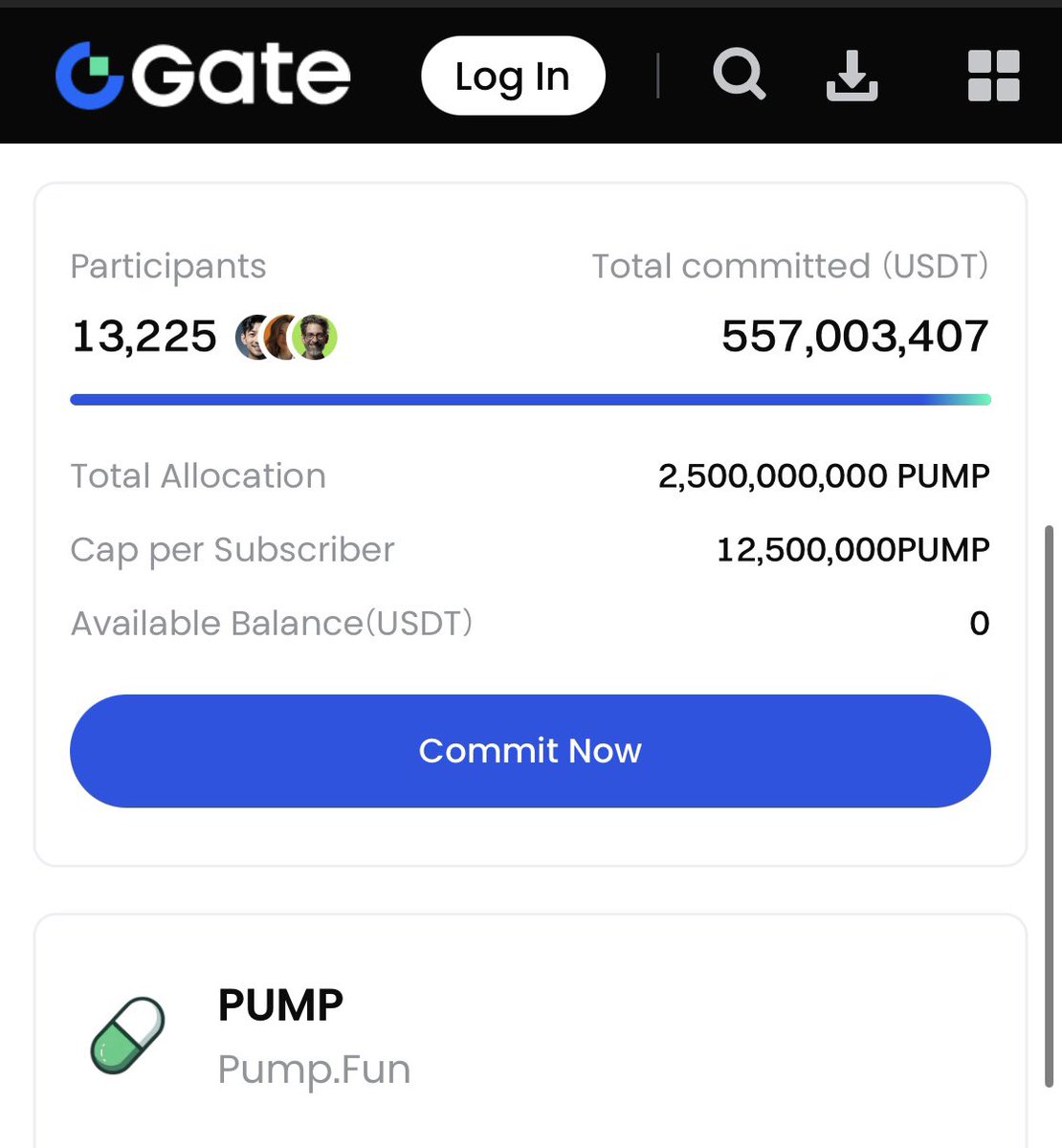 solanosx's tweet image. Over $500M poured into the $PUMP launchpad on @Gate_io — with only $10M up for grabs. Demand is off the charts. Ultra bullish.