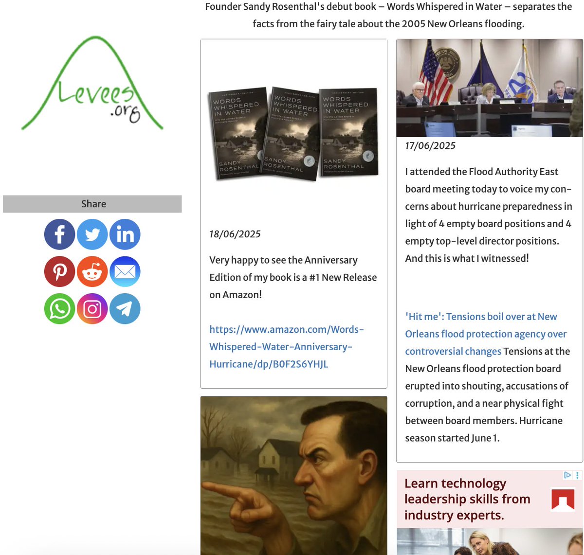 LeveesOrg's tweet image. Very pleased that our levee exhibits are featured here on time for Katrina at 20! This site is hosted and operated by: SchoolAndCollegeListings in Sheridan, WY. Visitors can find schools and colleges all over the world. @NOLACityCouncil 

schoolandcollegelistings.com/XX/Unknown/109…