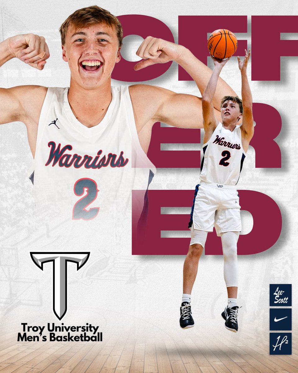 After a great conversation with Coach Cross, I am blessed to receive my first D1 offer from Troy University. #takethestairs