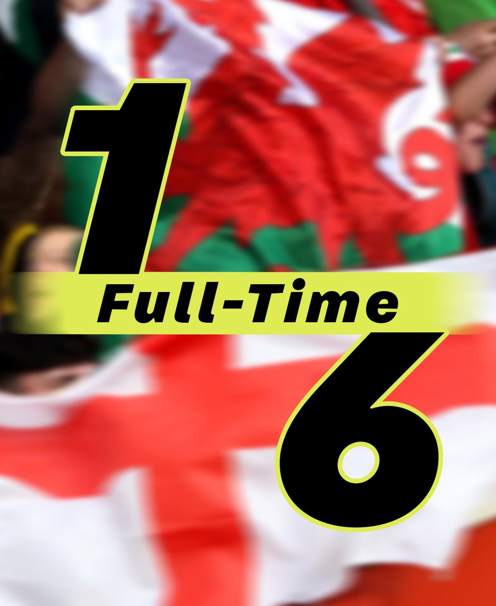 ITV's tweet image. 1 🏴 Wales - England 🏴 6
#WEURO2025 #England #Wales @itvfootball
