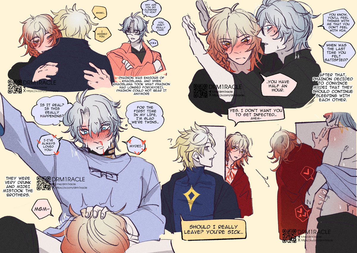 drm1racle's tweet image. phaidei + khaoslana au
порнушная ау без какого-либо серьезного сюжета:
#phaidei #phainon #hsr #HonkaiStarRail #mydei