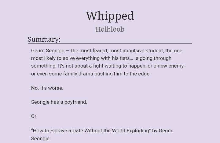 holbloob's tweet image. Wake up, #seongtae nation! I just posted a new work about my boys. 😋
I hope you like it a lot and feel free to interact.
archiveofourown.org/works/67485901
