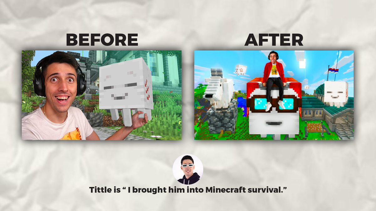 ✨ Just dropped a new Minecraft thumbnail! Hope you all like it — drop a like and show some love! 🧡🗡️ #Minecraft #thumbnail