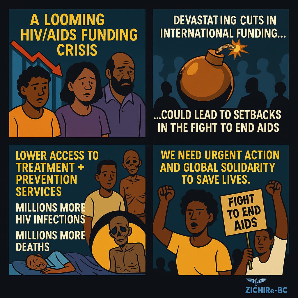 This isn’t just a funding gap , it’s a ticking time bomb.💣 Millions risk losing HIV treatment as global donor support declines. 🇿🇼 We must fund health locally and demand transparency in how levies are used. #ZiCHIReBC #HIVCrisis #FightToEndAIDS