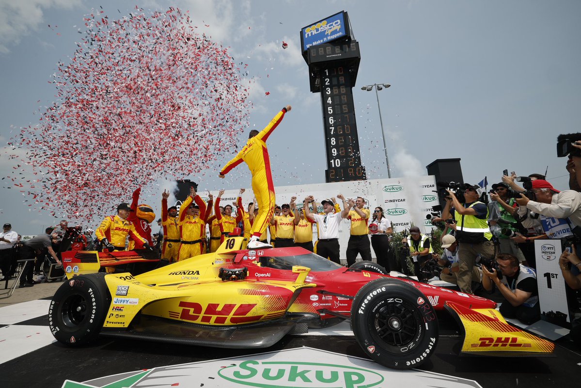 detroitgp's tweet image. Congrats to @AlexPalou on his first career short oval win at @INDYCARatIowa — and his 7th victory in the first 12 @IndyCar races of 2025.
The 2023 #DetroitGP winner becomes the first driver since Al Unser Jr. in 1994 to pull off that feat, continuing a season for the history…