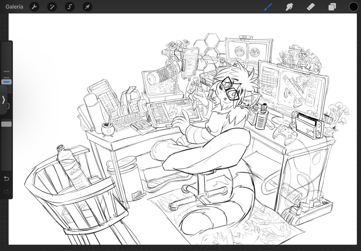 ARICAT98's tweet image. A study of my workspace