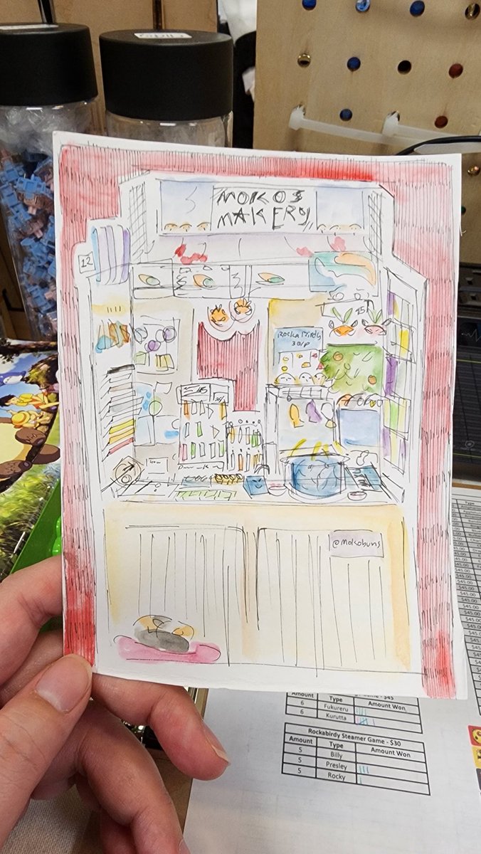 mokobuns's tweet image. Y'all I got the absolute sweetest gift!!!! @28_GummyPeaches drew my booth here at #TOK and I'm just in tears X3 THIS IS SO SWEET