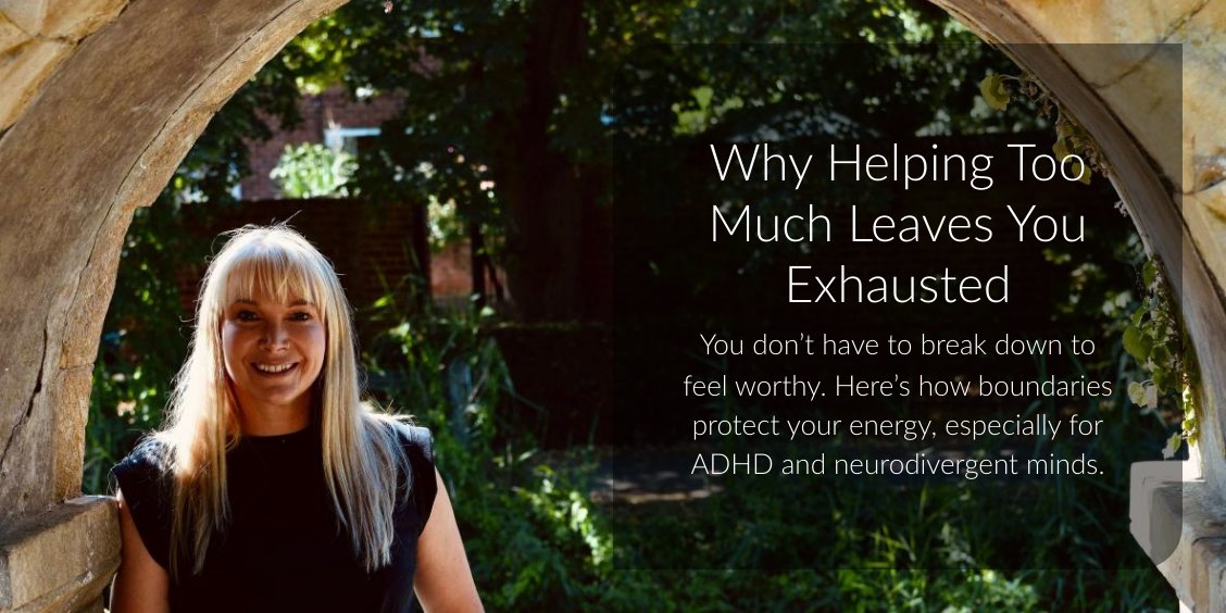 beckystone37's tweet photo. Feeling drained from helping everyone but yourself? You don’t have to burn out to be worthy. This gentle blog is your reminder to pause, reflect, and take care of you.
➡️ https://t.co/A9yy3ED6Aj
#Burnout #Therapy #ADHD https://t.co/jcxEGkh2bE
