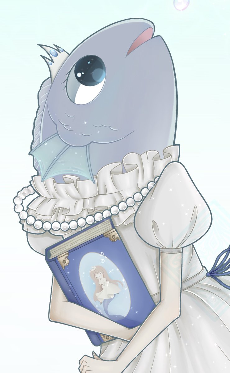 TriggerOfHell's tweet photo. I technically started this in May for Mermay but I guess some things never change as I only managed to finish this recently.
I did this mostly to experiment with some brushes and techniques and I think it turned out pretty good.

This adorable little cutie belongs to @Me1_Mezu https://t.co/EqkWklLmIN