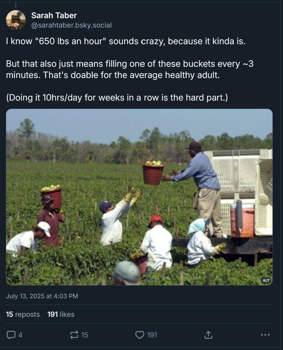 CharlesCMann's tweet image. Will raising wages for farmworkers spike the cost of food? No, says ex-farmworker @SarahTaber_bww on the Sky Place. Labor costs are a trivial part of farm costs.