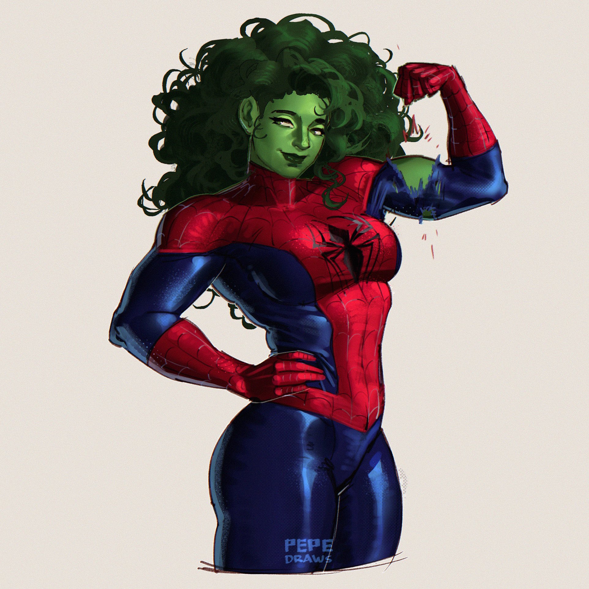 Pepe 🇻🇪| Commissions OPEN on X: Heres my addition to this beautiful  trend Spider She-Hulk doodle SpiderMan SheHulk t.coNKLjicv6H4   X
