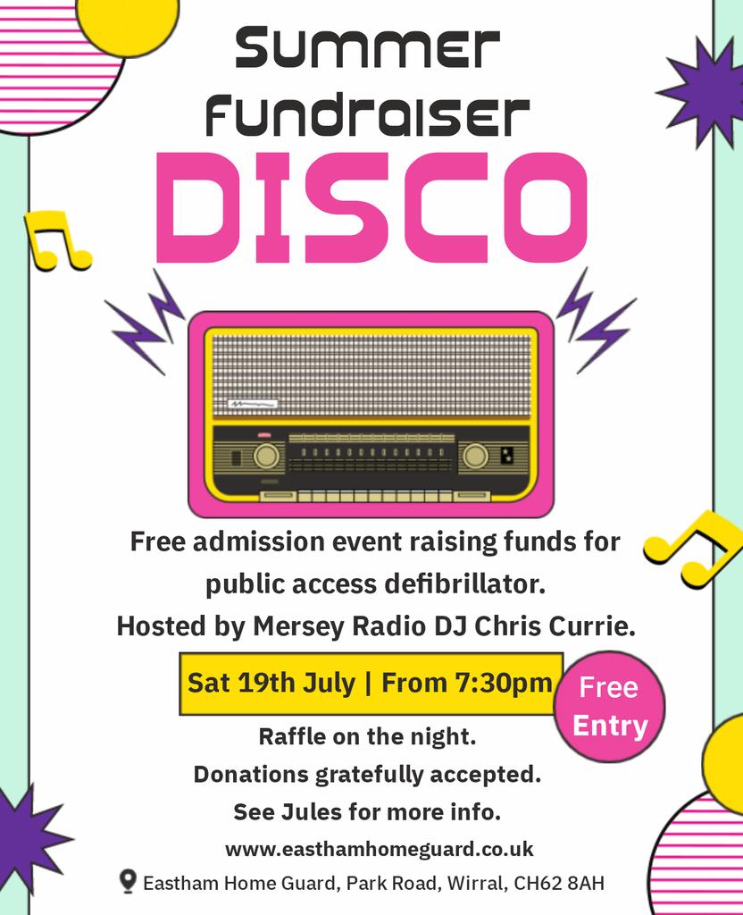 Less than a week to go until our defib #fundraiserevent. All are welcome, free entry, donations gratefully accepted on the night.