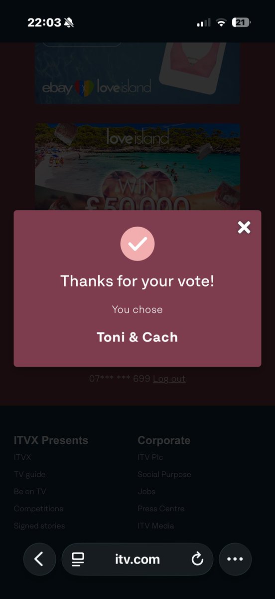 RNCHALAMET's tweet photo. #loveisland TONI TONI https://t.co/aOB1tfP4EZ