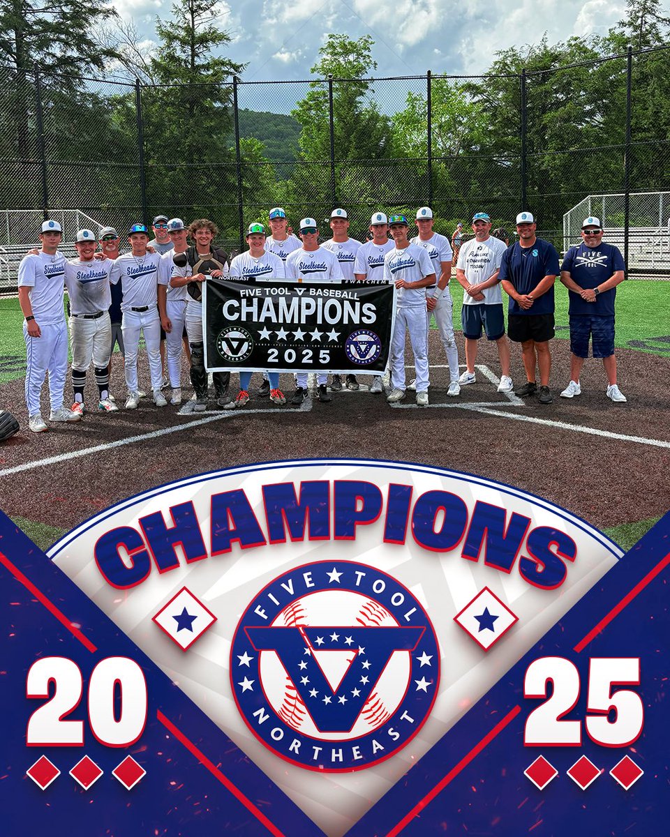 FiveToolNE's tweet image. 🏆CHAMPIONS🏆
Congrats to Erie Steelhead 17U Fraschetti on winning the High School Open division at the @FiveToolNE Campus Series at St. Bonaventure University.
#WatchEm