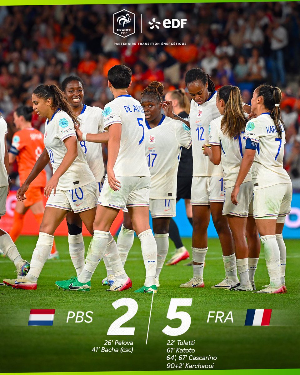 EDF_Foot's tweet image. Bravo les Bleues 🇫🇷
Une troisième victoire en autant de matchs et la qualification en phase finale 💥
#EDFFoot #PBSFRA #DLDDec