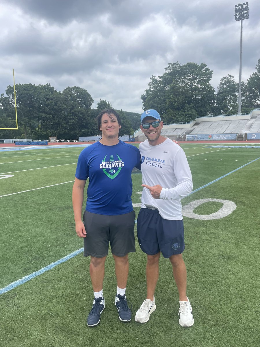MiloWilkins_'s tweet image. Really enjoyed the camp at @CULionsFB this morning! Thank you @Coach_Skjold for helping me improve and become a better lineman! Can’t wait to be back! @CoachT_82 @NJMallard @SouthLakes_fb @CoachG_22