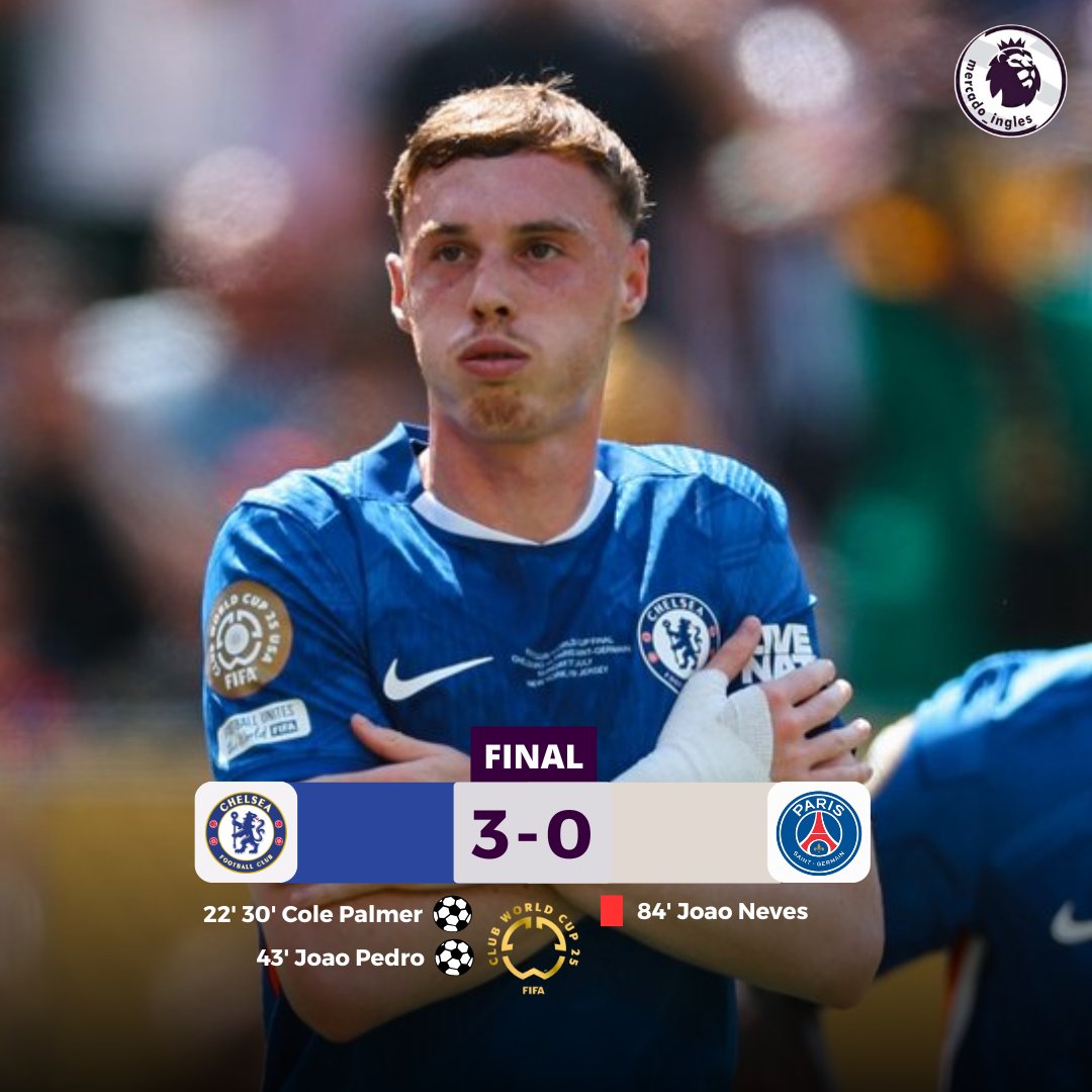 Mercado_Ingles's tweet photo. ¡FELICITACIONES AL CHELSEA POR CORONARSE CAMPEONES DE LA COPA MUNDIAL DE CLUBES DE LA FIFA! https://t.co/zmCc65Oxgy