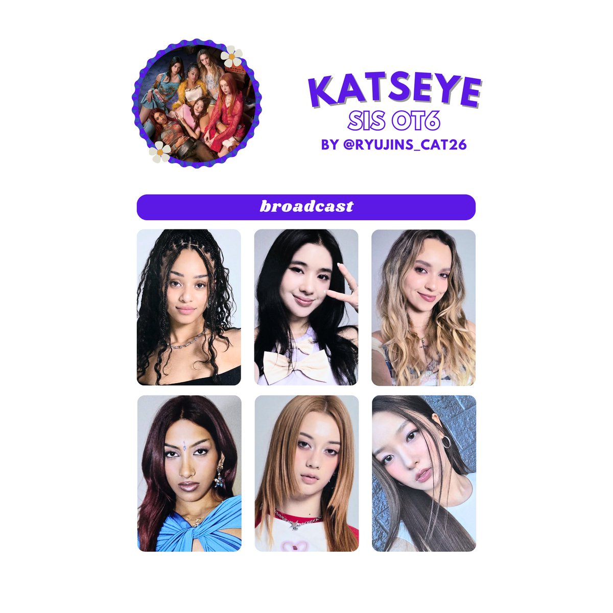 KATSEYE SIS SOFT IS STRONG PHOTOCARD TEMPLATE Tin Case Merch