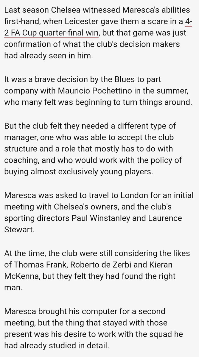 GuillemBalague's tweet photo. Exceptional performance and tournament for Maresca's Chelsea 👏👏

It is the success of a style of which he is an advanced pupil, but also of a group of decision makers (Behdad, Stewart, Winstanley) that not only had a clear idea of what they wanted, but also that Maresca was their man. This is how they got him 👇