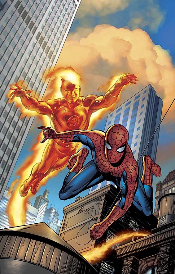 DiscussingFilm's tweet image. Joseph Quinn tells us that he would love to do a Human Torch team-up with Tom Holland’s Spider-Man.

“Tom Holland’s performance, he’s the best Spider-Man ever”