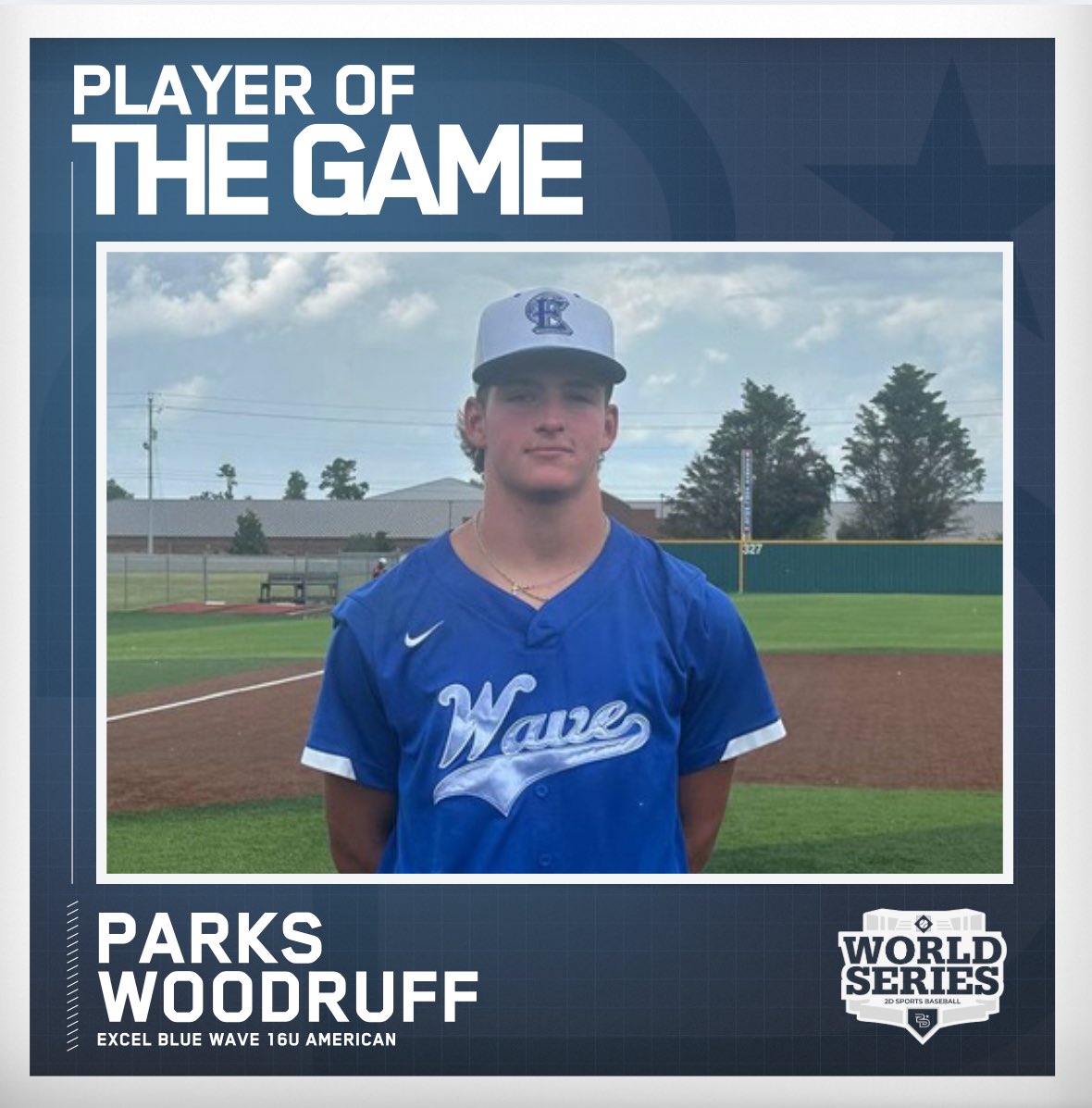 ⭐️ Player of the Game ⭐️ 

Parks Woodruff
Excel Blue Wave 16U American 

#NashvilleWS