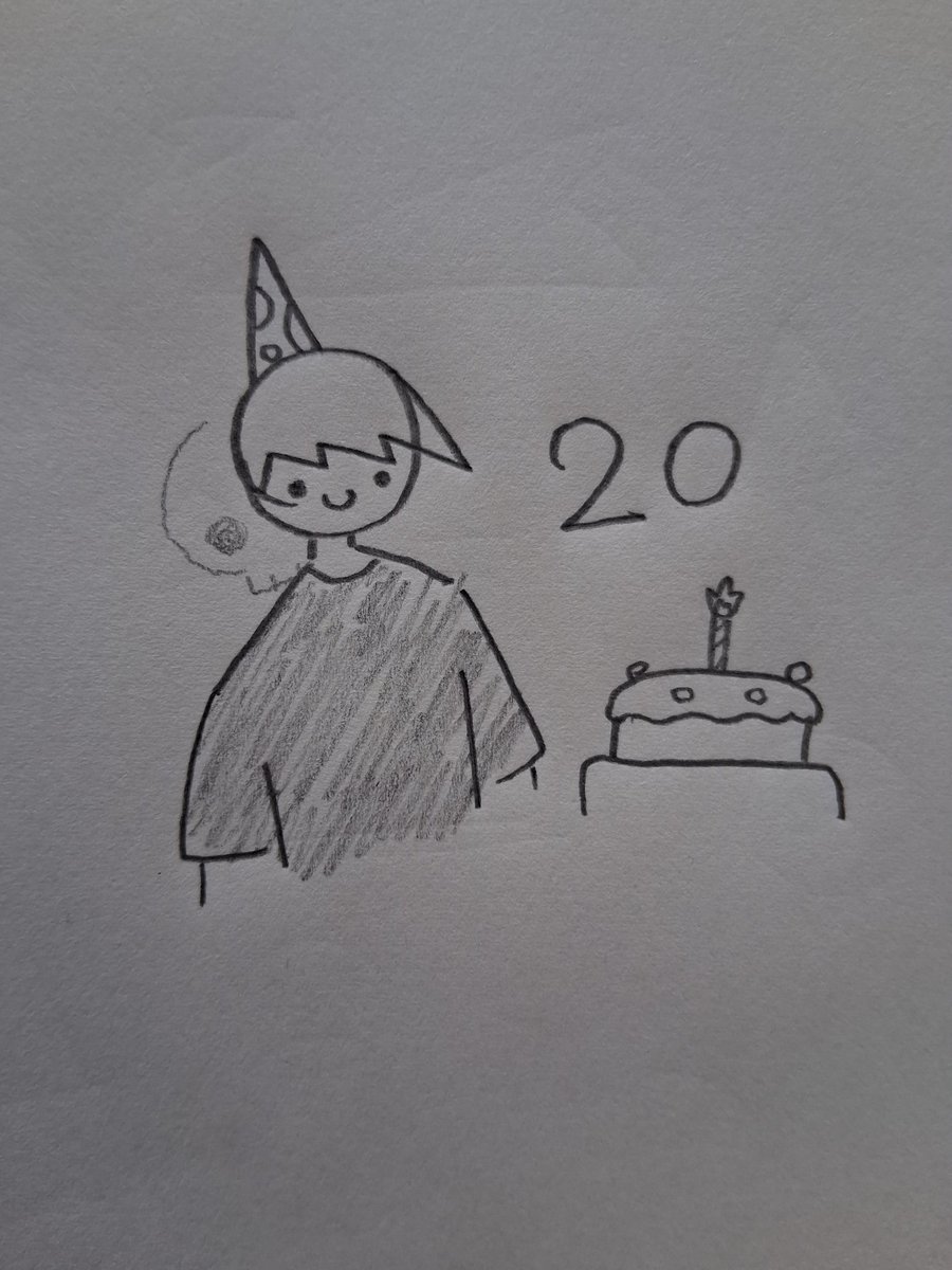 AlexTheFish05's tweet photo. I turned 20 just a few days ago, don't use Twitter so I didn't post anything here yet 

If you want to keep seeing my art or just me check out my BlueSky https://t.co/jY2YKVCaj9