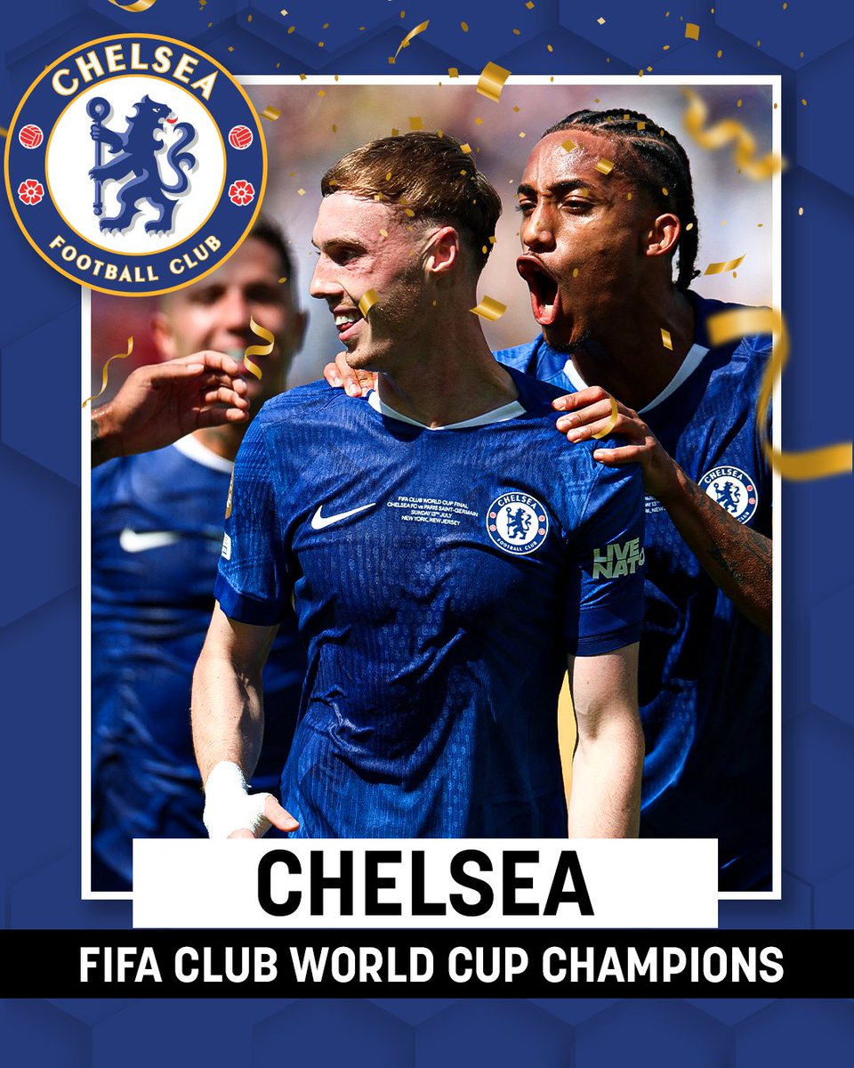 NBCSportsSoccer's tweet photo. CLUB WORLD CUP CHAMPIONS. How does that sound, Chelsea fans? 🔵 https://t.co/vq3z5YhVO0