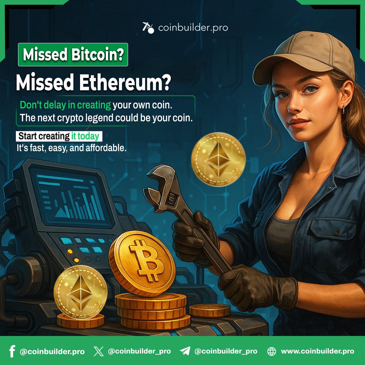 coinbuilder_pro's tweet photo. 🚀 Missed Bitcoin? Missed Ethereum?

Don't just watch the next crypto boom happen — be part of it.

🔥Start now 👉 https://t.co/aUgu6jzPwt

Easy Token Generator – Crypto Coin Maker.

#Crypto  #Bitcoin #Chelsea #CHEPSG #GagCity #Wimbledon #HOBIPALOOZA2025 #paige #BTC https://t.co/QHkh0ZWVVo