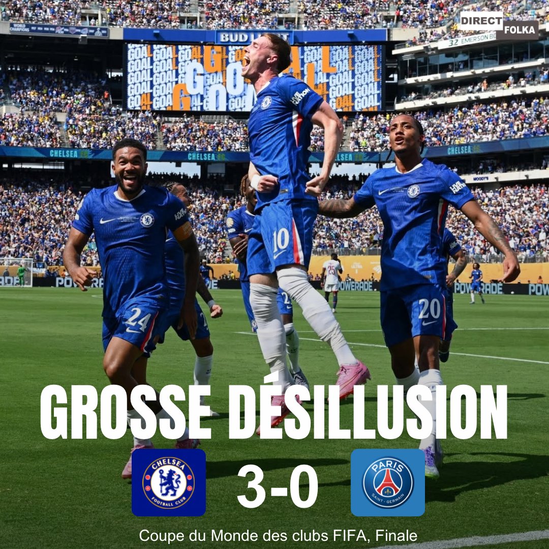 🚨Chelsea remporte la Coupe du Monde des Clubs 2025 contre le Paris Saint-Germain ! 🔵