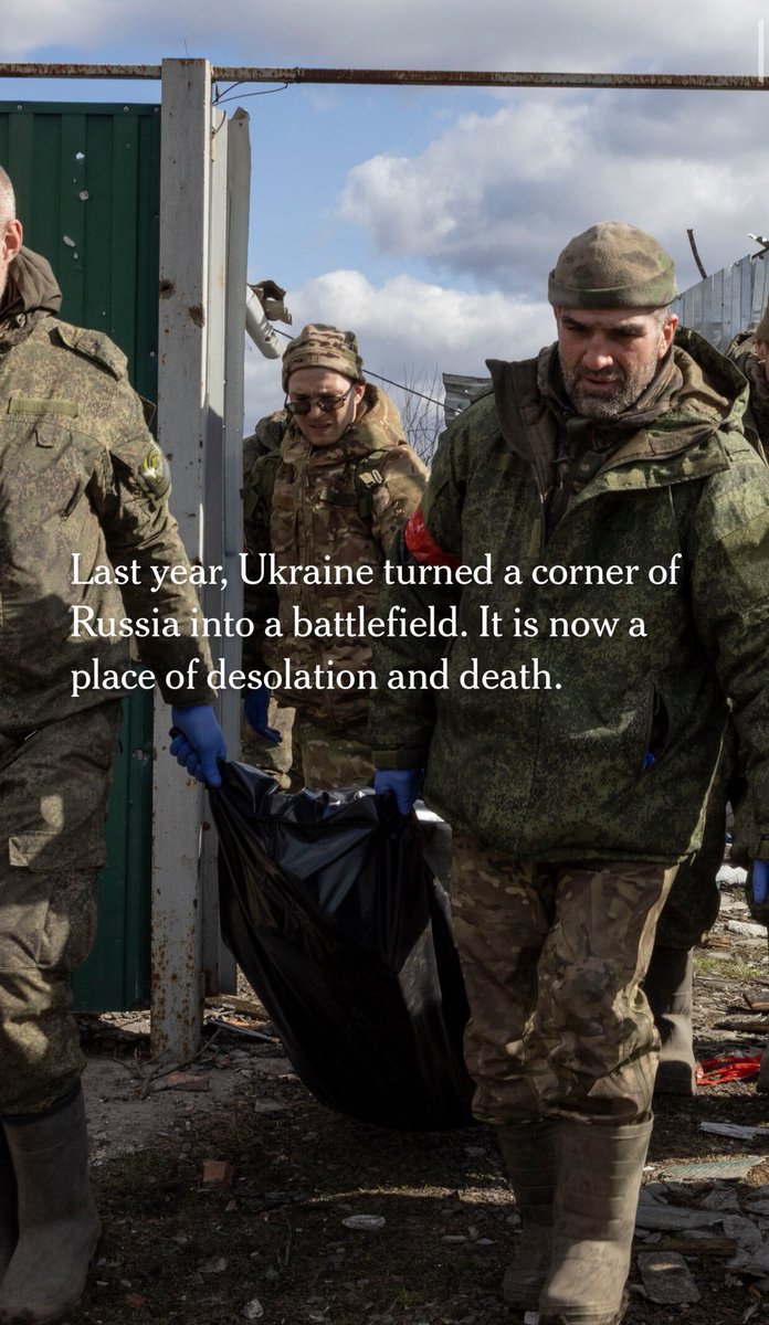 Tom Mutch (@tomthescribe) on Twitter photo The very first line of this <a href="/nytimes/">The New York Times</a> article is false. Russia turned this part of Kursk into a battlefield when they invaded Sumy region from there in February 2022. Ukraine was then continually bombed and shelled from there, escalating in early 2024 before Ukraine ever entered The very first line of this <a href="/nytimes/">The New York Times</a> article is false. Russia turned this part of Kursk into a battlefield when they invaded Sumy region from there in February 2022. Ukraine was then continually bombed and shelled from there, escalating in early 2024 before Ukraine ever entered
