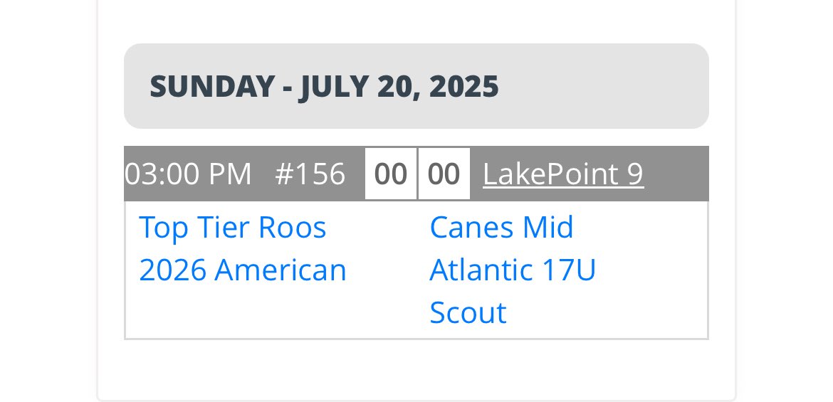 Nick Schmitt (@nschmittbsbl26) on Twitter photo Excited to get down to Lakepoint this week! Here’s my schedule for PBR national championships. Looking forward to playing & competing with some great competition. I’m #27.
<a href="/MPFriarBaseball/">Malvern Prep Baseball</a> <a href="/CoachHilliard16/">Freddy Hilliard</a> <a href="/Balance_Bat/">Balance Bat</a> <a href="/AscentTeams/">Ascent Athlete Teams</a> <a href="/Coach_AK17/">Alex Kramer</a> <a href="/NextLVLProspect/">Next Level Prospects</a> Excited to get down to Lakepoint this week! Here’s my schedule for PBR national championships. Looking forward to playing & competing with some great competition. I’m #27.
<a href="/MPFriarBaseball/">Malvern Prep Baseball</a> <a href="/CoachHilliard16/">Freddy Hilliard</a> <a href="/Balance_Bat/">Balance Bat</a> <a href="/AscentTeams/">Ascent Athlete Teams</a> <a href="/Coach_AK17/">Alex Kramer</a> <a href="/NextLVLProspect/">Next Level Prospects</a>