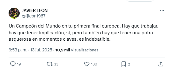 Que necesitaban imperiosamente que el Chelsea ganase el Mundial, para justificar perder su final estaba claro, ¿no? Son los maestros del relato y lo repetirán como mente colmena.