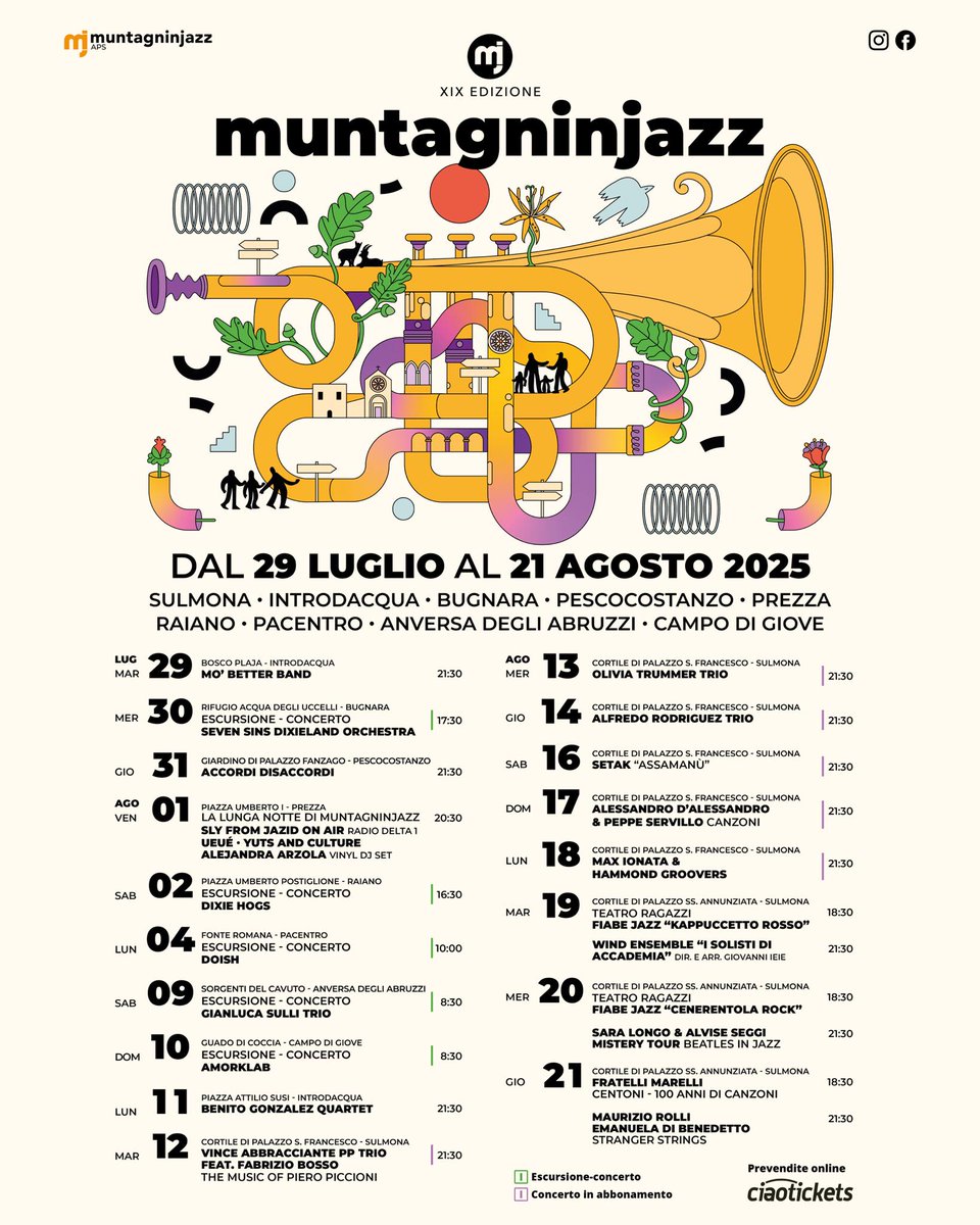Blocknotes6's tweet image. Muntagninjazz: Programma 2025