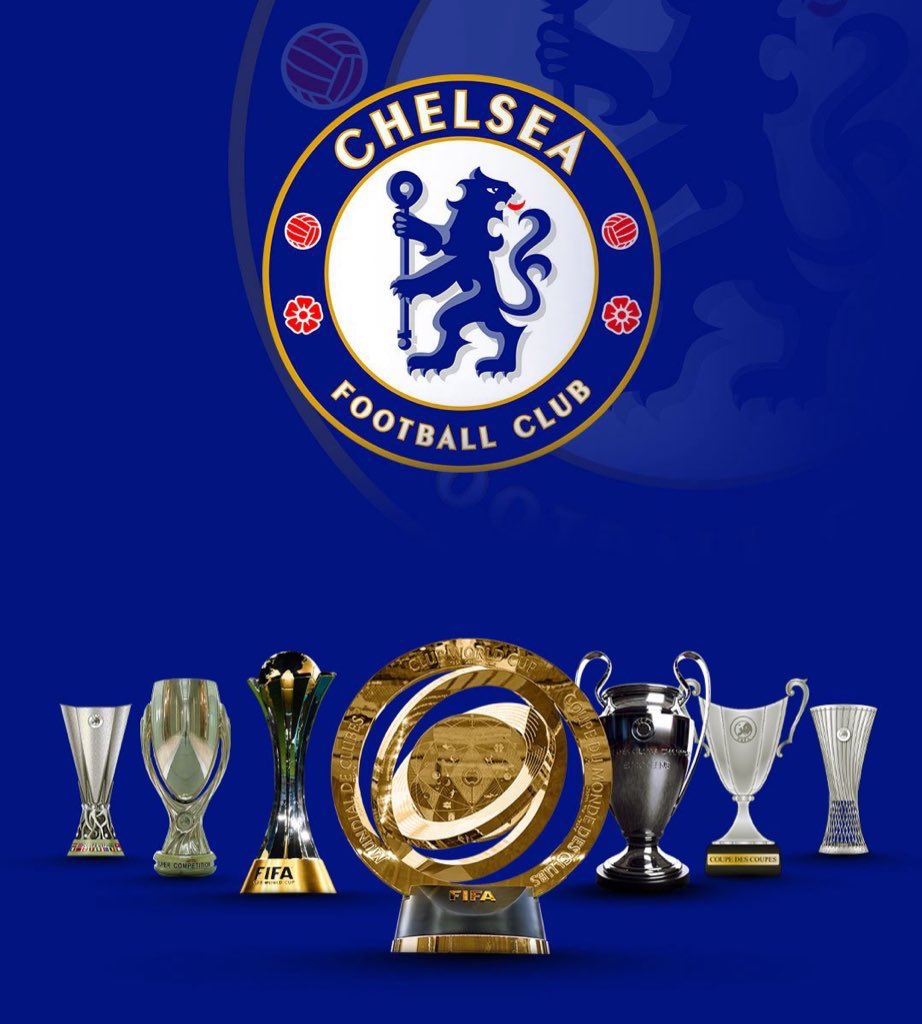 ألقاب #تشيلسي القارية تاريخيًا — 11 لقب :

🏆2x دوري ابطال اوروبا
🏆2x اليورباليغ
🏆2x كأس الكؤوس الأوروبية
🏆2x السوبر الأوروبي
🏆1x كأس العالم للأندية (بالنظام القديم)
🏆1x كأس العالم للأندية (بالنظام الجديد)
🏆1x دوري المؤتمر الأوروبي