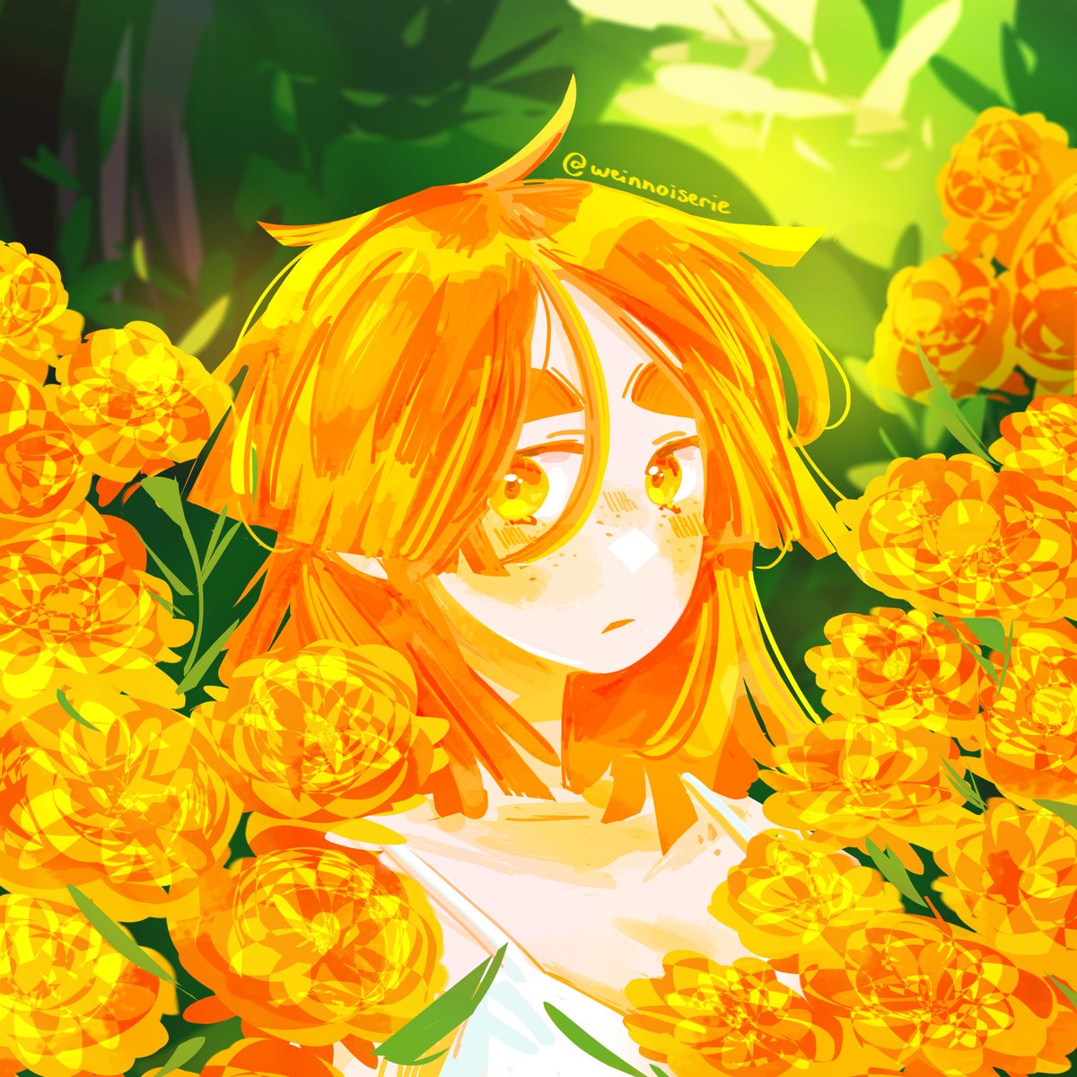 tiger lilies &amp; marigolds

#PMYume #LimbusCompany
⛪️🩹