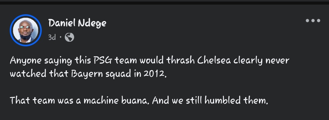 We are Chelsea!