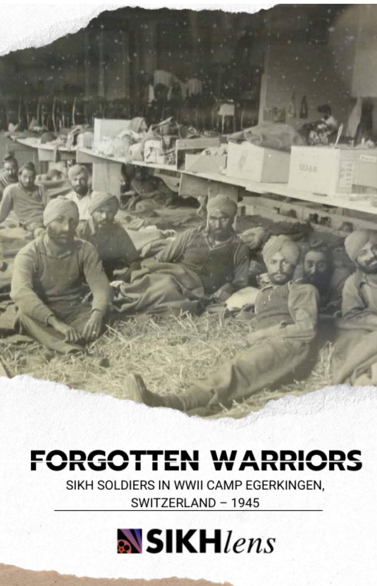 SikhLens's tweet image. 🪖 Sikh soldiers of the Indian Legion, WWII — resting at Camp Egerkingen, Switzerland 🇨🇭 after crossing into neutral territory post-Germany’s surrender.
🎬 Watch their untold story:
Lions of London
🔗 youtube.com/watch?v=h8H8Q2…
@Sikhlens | #SikhHistory #WWII