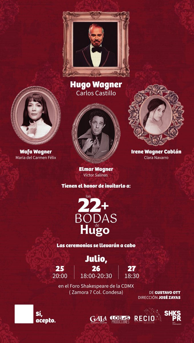 FORO SHAKESPEARE , Ciudad de México / GALA Theatre llega a México desde Washington DC! 
Entradas en foroshakespeare.com/evento/las-22-…