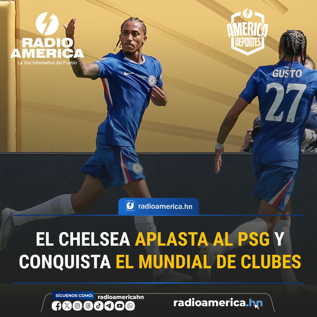 El Chelsea, con un Cole Palmer estelar, pasó este domingo por encima del Paris Saint-Germain 3-0 y conquistó la primera edición del Mundial ampliado de Clubes de la FIFA. EFE.

#RadioDeportes #RadioAmérica

radioamerica.hn/3-0-el-chelsea…
