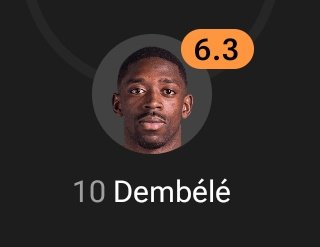 Tonight we can all say, Dembele has lost many ballon 'Or votes