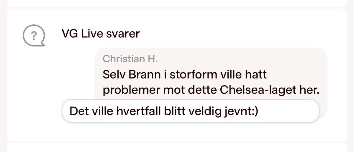 Dagens beste svar! Up the Chels💙