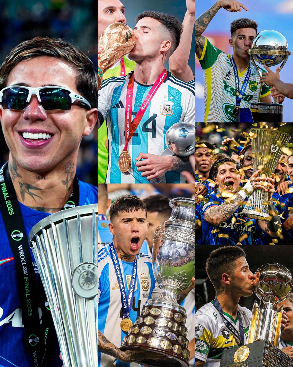 Mauro Aliendro (@mauro_aliendro) on Twitter photo Enzo es el único jugador en ser:
- Campeon del mundo a nivel club, como con su selección.
Jugó 6 finales con 100% de efectividad.
6 finales 6 ganadas.
Enzo Fernández 🚬 Enzo es el único jugador en ser:
- Campeon del mundo a nivel club, como con su selección.
Jugó 6 finales con 100% de efectividad.
6 finales 6 ganadas.
Enzo Fernández 🚬