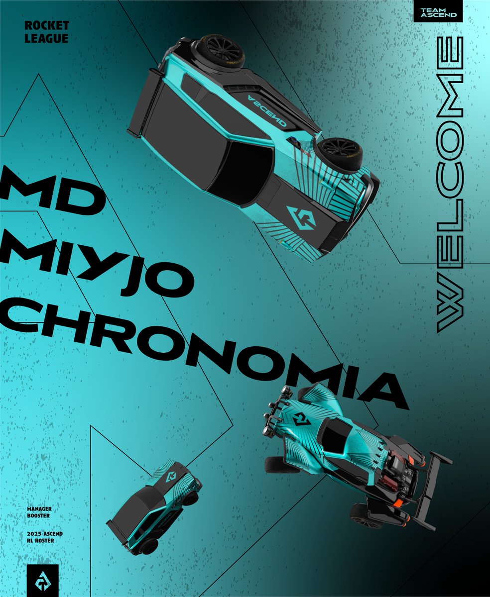 Ascend (@ascend_rlcs) on Twitter photo THE FUTURE IS HERE!!🔵
We in Ascend can happily welcome our NEW rl roster
🇫🇷<a href="/Chronomiaa/">Chronomia</a>
🇩🇪<a href="/MD__RL/">MD</a>
🇩🇪<a href="/Miyjo_rl/">Miyjo.</a>
🇸🇪<a href="/BOOSTER00000/">Lindström</a> (M) 🇺🇸<a href="/Shiger_Tark_/">Shiger Tark</a> (C) THE FUTURE IS HERE!!🔵
We in Ascend can happily welcome our NEW rl roster
🇫🇷<a href="/Chronomiaa/">Chronomia</a>
🇩🇪<a href="/MD__RL/">MD</a>
🇩🇪<a href="/Miyjo_rl/">Miyjo.</a>
🇸🇪<a href="/BOOSTER00000/">Lindström</a> (M) 🇺🇸<a href="/Shiger_Tark_/">Shiger Tark</a> (C)